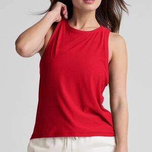 Beyond Yoga Featherweight Rebalance Tank Candy Apple Red XS